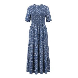 Sign Here Signature Clothing Blue Floral Smocked Maxi Dress Women’s Size L Boho